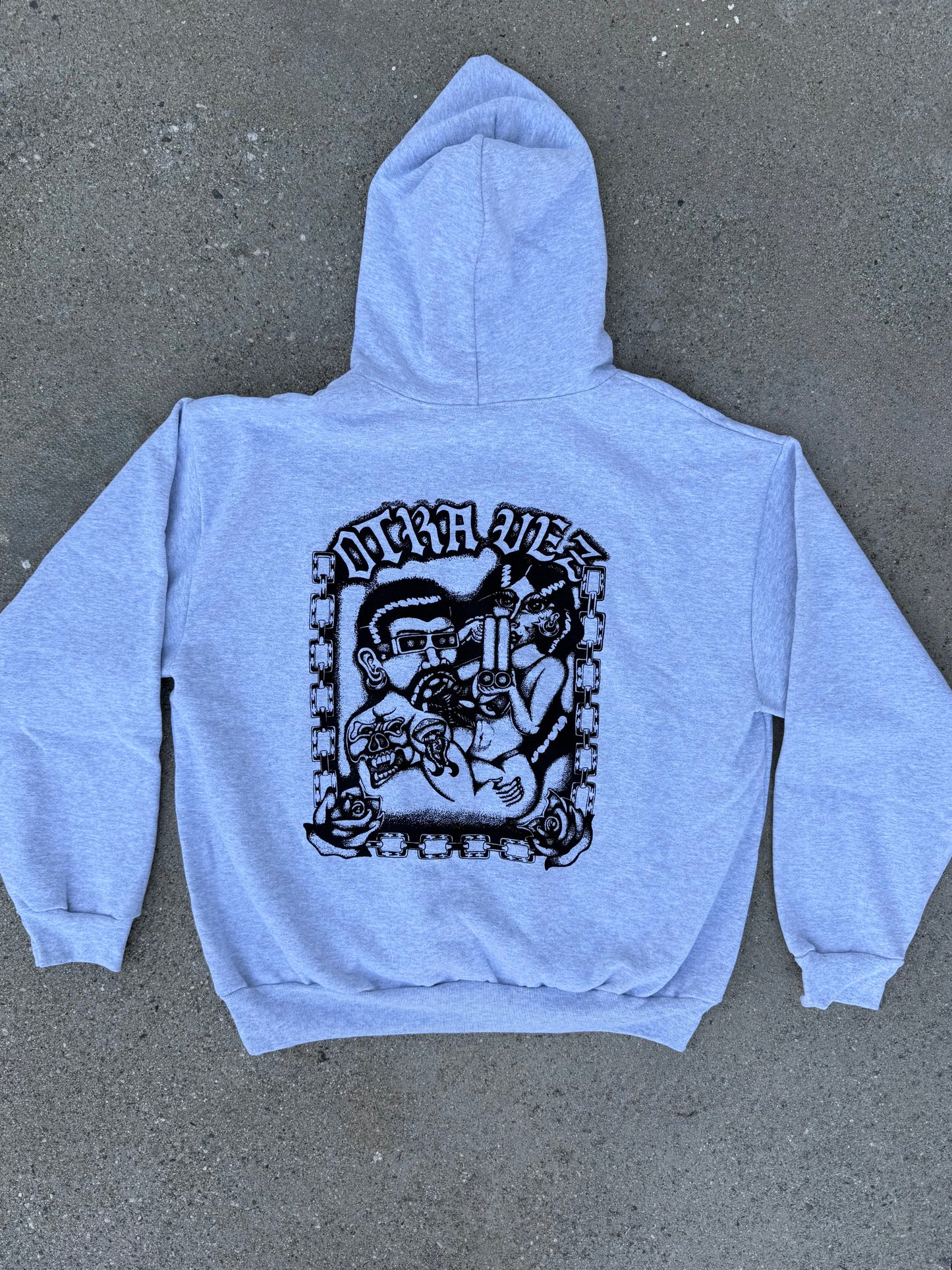 Lovebirds Hoodie - Heather Grey